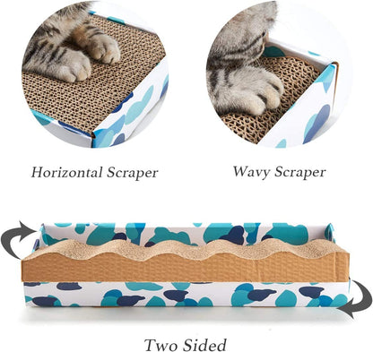 FurTip Cat Wavy Scratch Pad w/ Catnip (1 Pack)