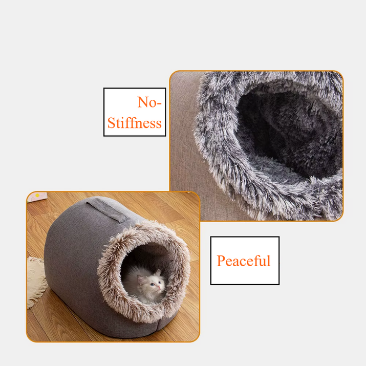 FurTIP Self-Warming Pet Cave Bed