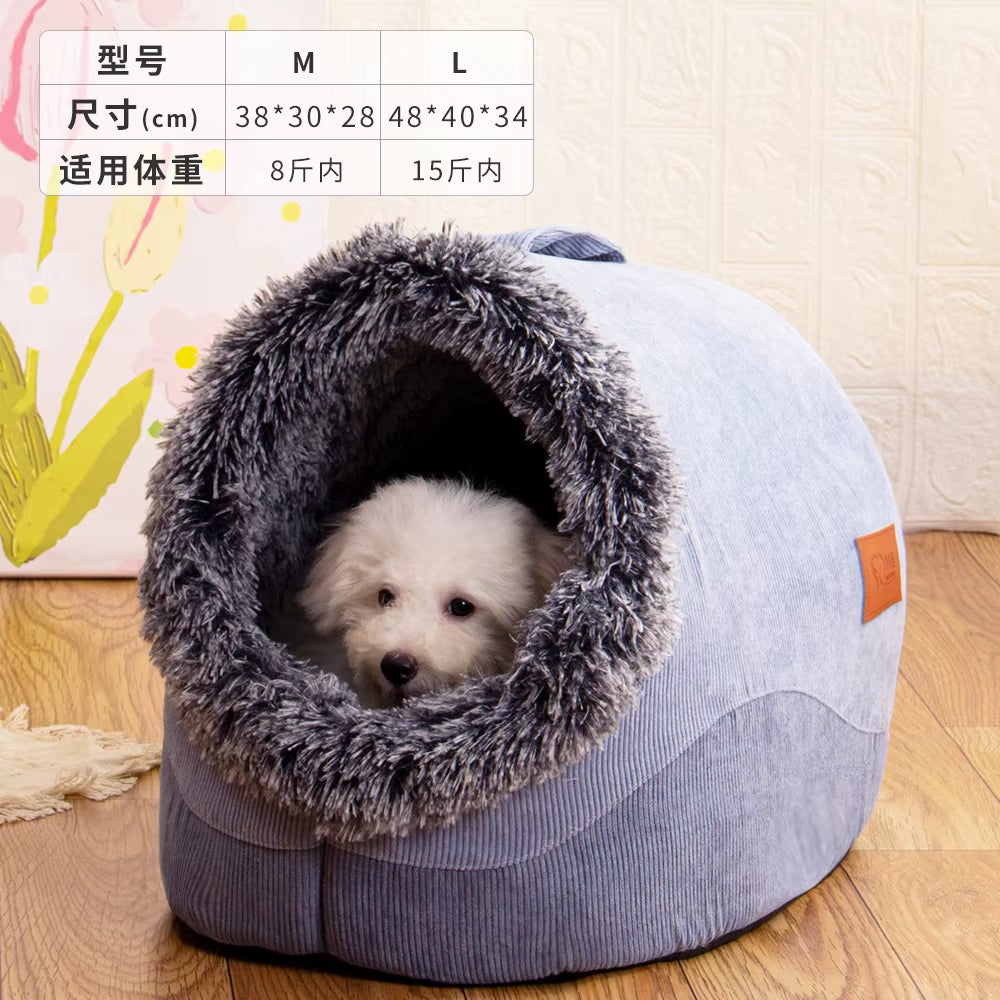 FurTIP Self-Warming Pet Cave Bed