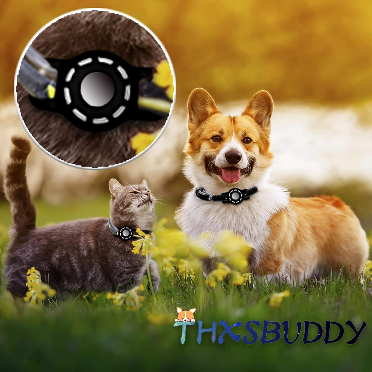 FurTIP Air Tag Collar Holder (2 Pack)