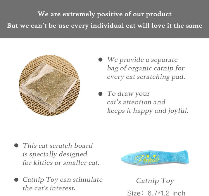 FurTip Cat Wavy Scratch Pad w/ Catnip (1 Pack)