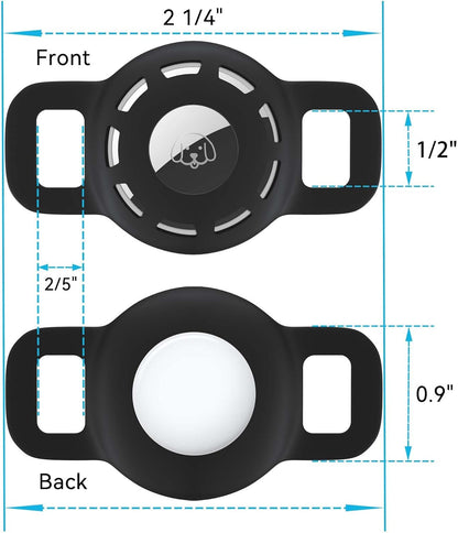 FurTIP Air Tag Collar Holder (2 Pack)
