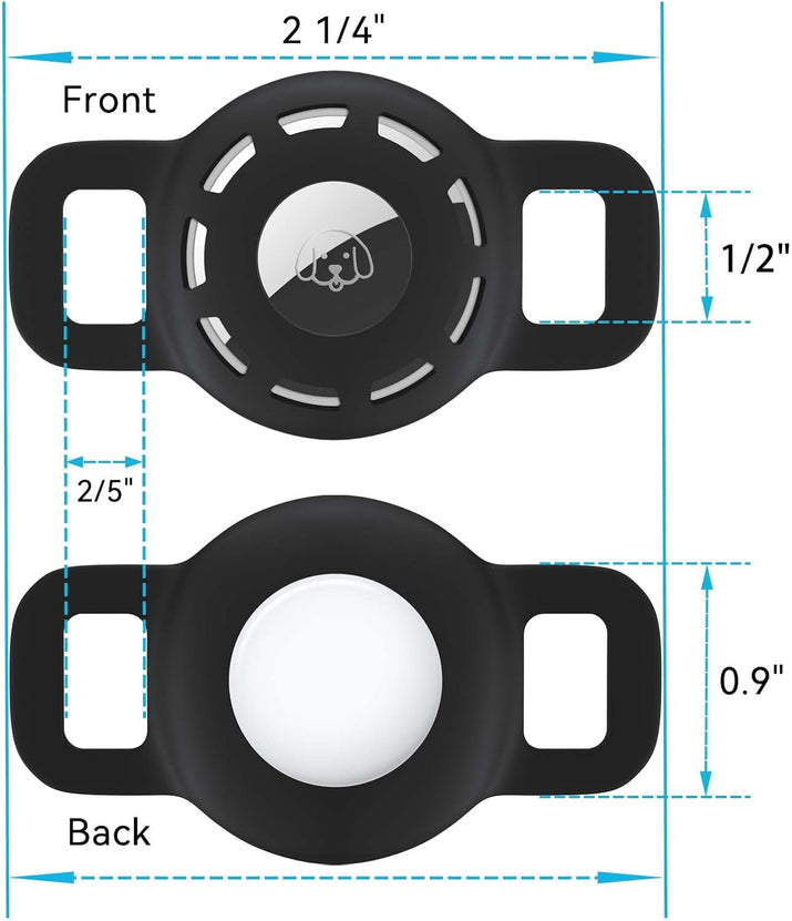 FurTIP Air Tag Collar Holder (2 Pack)