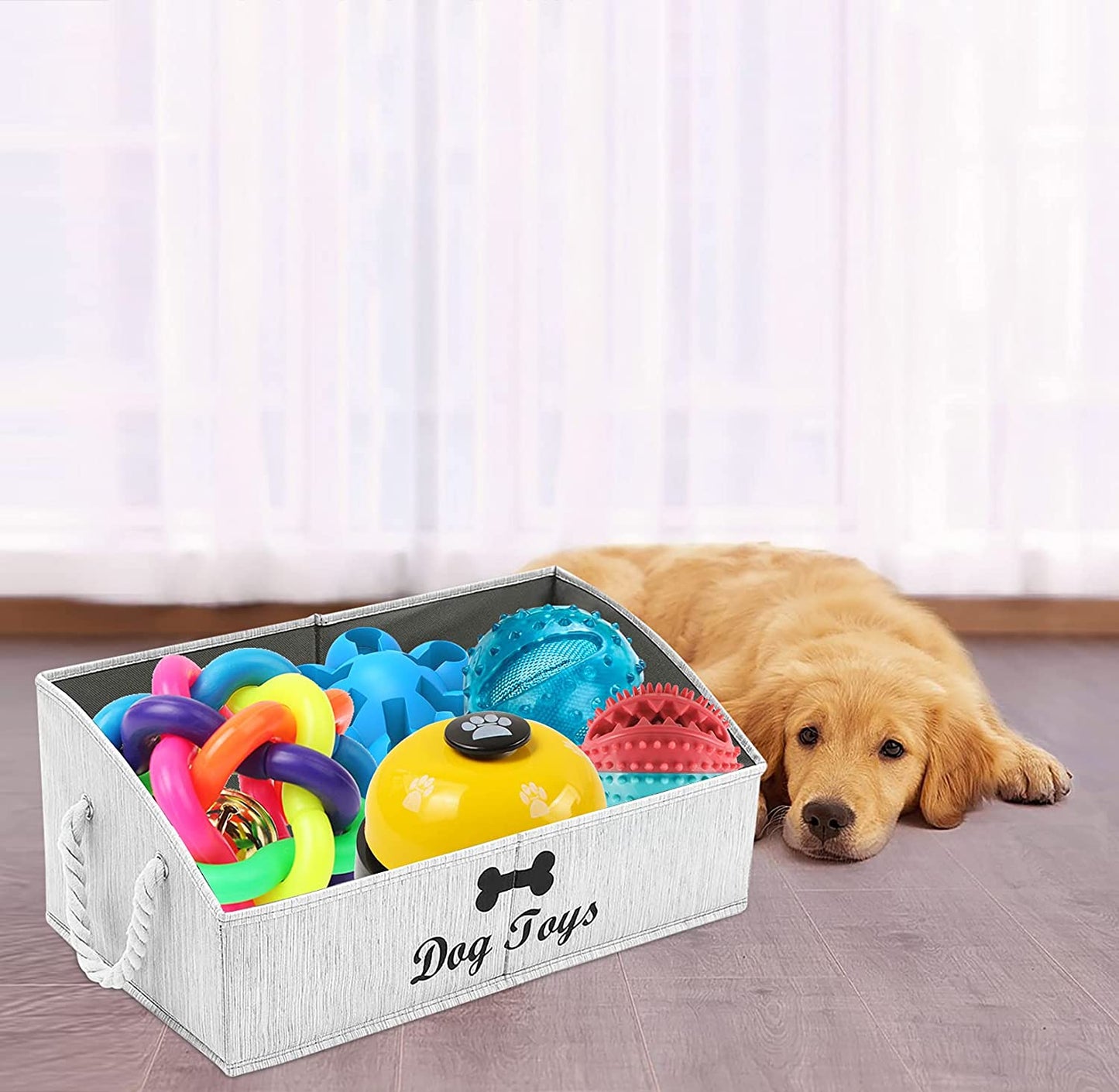 FurTIP Pet Toy Organizer Basket