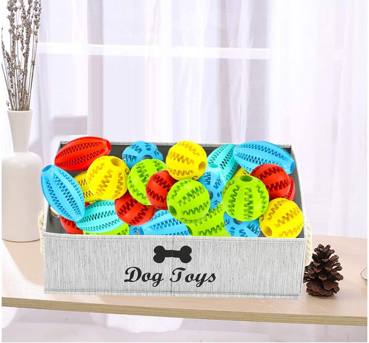 FurTIP Pet Toy Organizer Basket