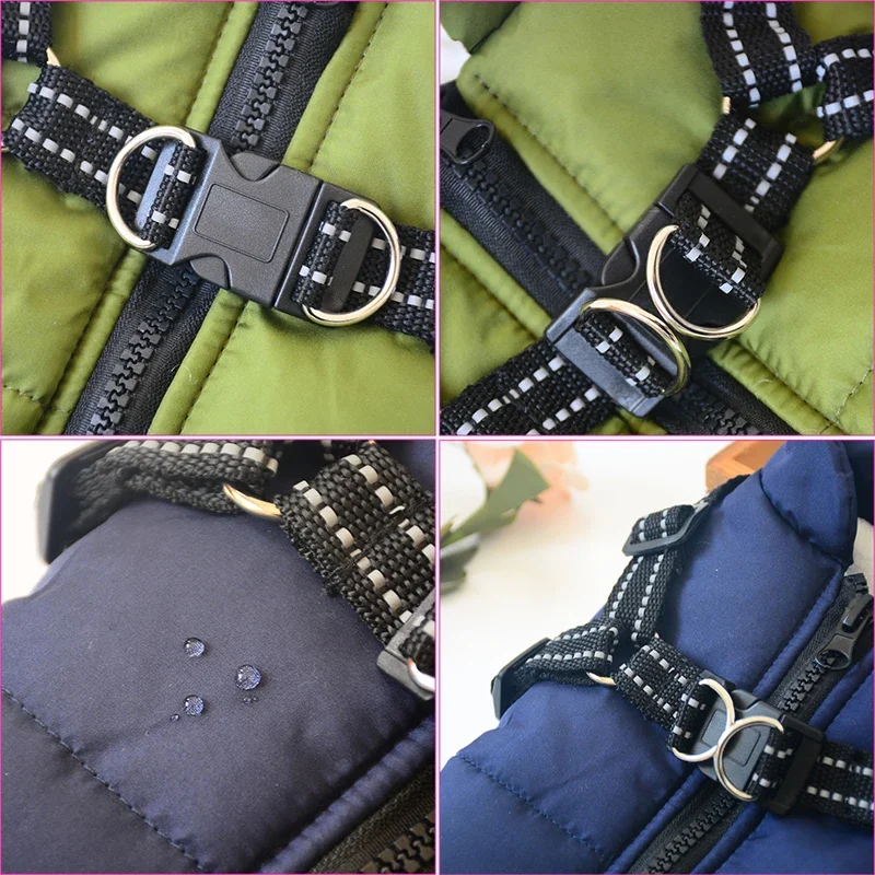 FurTIP Winter Dog Jacket with Harness
