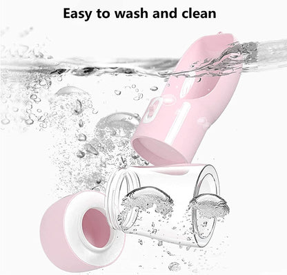 FurTIP 2-in-1 Dog Water Bottle with Food Container