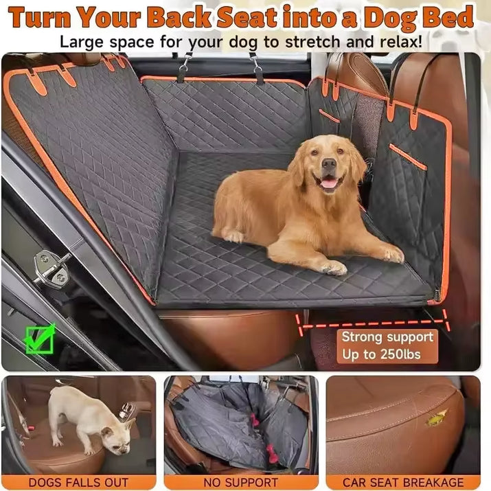 FurTIP Oxford Waterproof Car Pet Back Seat Cover