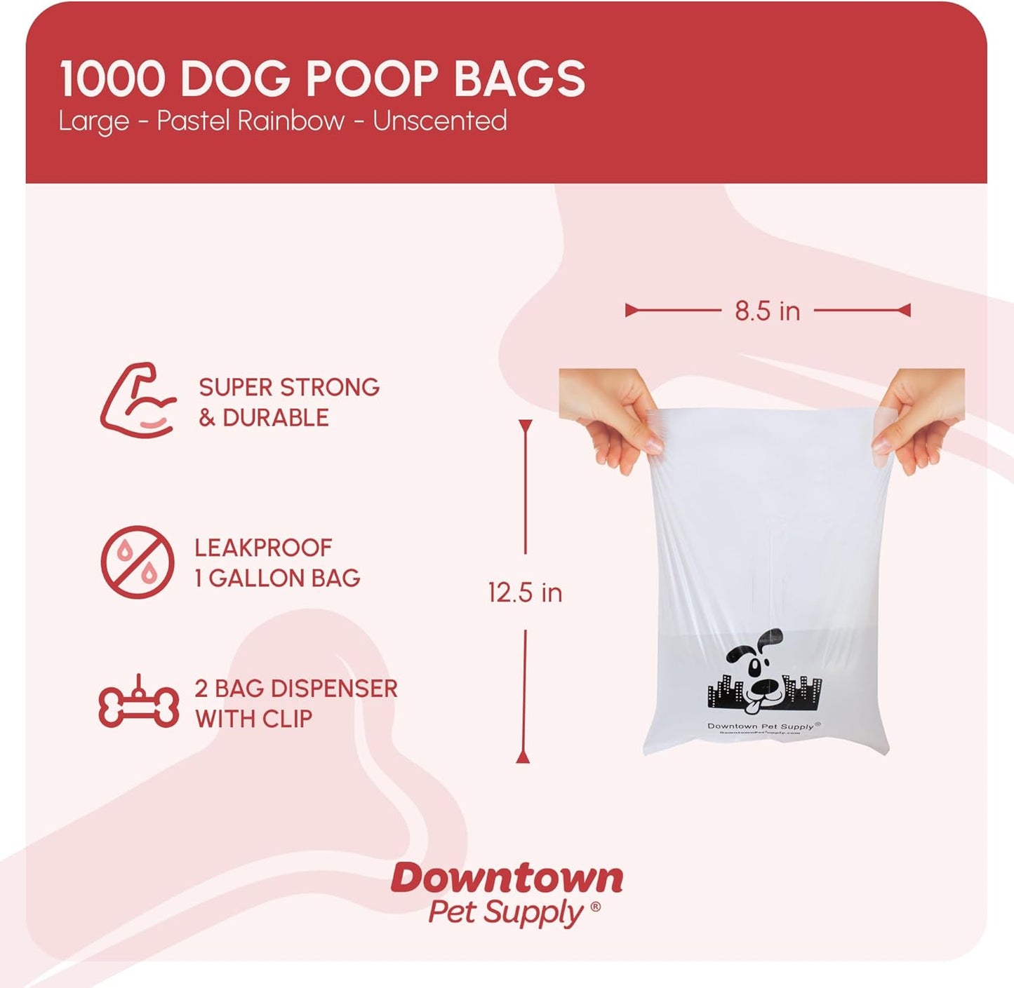 FurTIP Unscented Poop Bags - 1000 Bags