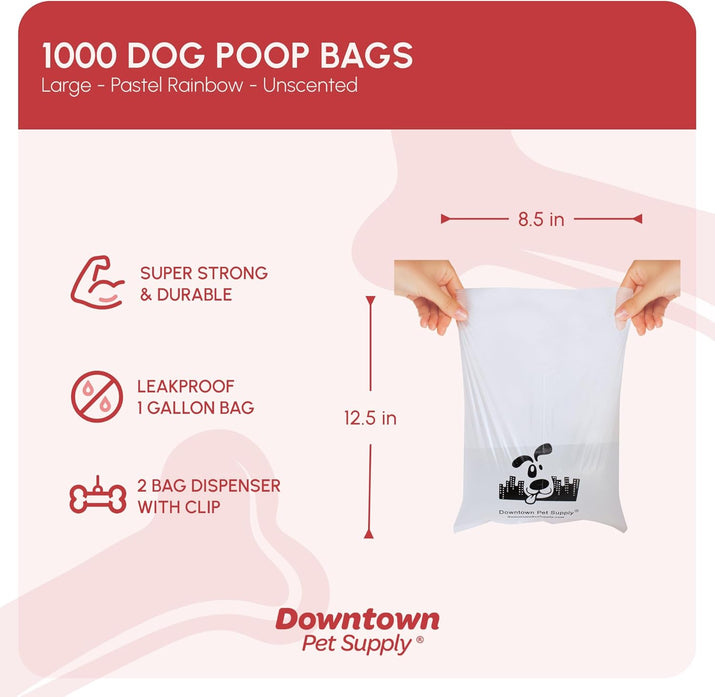 FurTIP Unscented Poop Bags - 1000 Bags